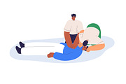 First aid, emergency concepts set, a Healthcare Illustration by Good Studio (Thumbnail 10 of 15)