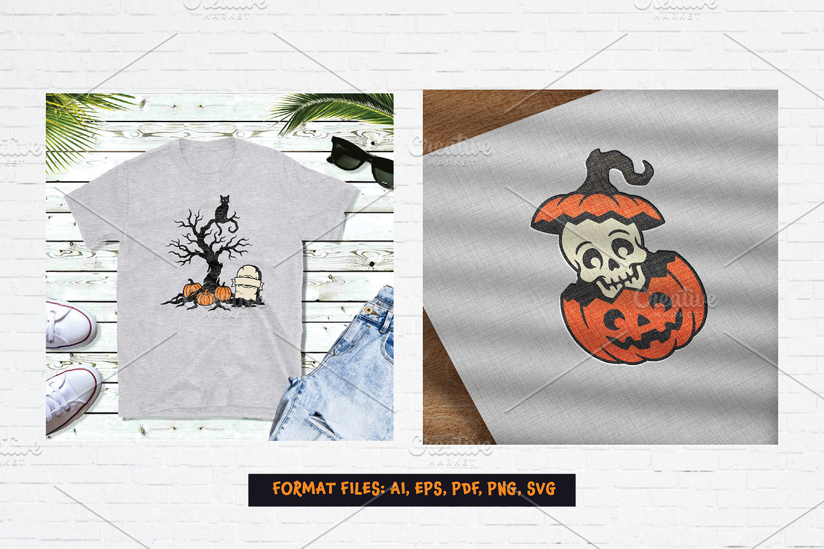 Halloween Clipart SVG PNG Bundle, a Seasonal Illustration by Guavanaboy (Photo 2 of 3)