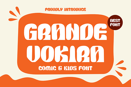 Grande Vokira, a Sans Serif Font by Iqsiart Studio