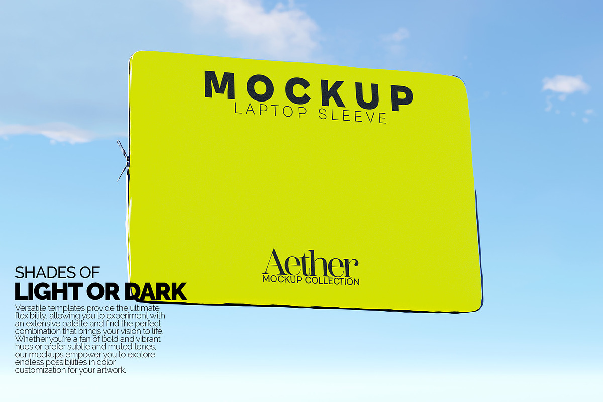 Laptop Sleeve Mockup Bundle, a Merchandise Mockup by Banana Mockups (Photo 3 of 6)