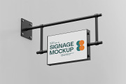 Wall Mounted Signboard Mockup Set, an Advertising Mockup by RamStudio2 (Thumbnail 4 of 13)