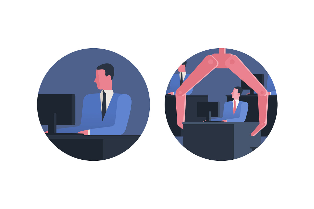 Employee dismissal concept, a Work Illustration by Good Studio (Photo 3 of 3)