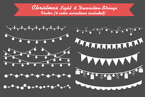 Christmas Light & Decoration Strings