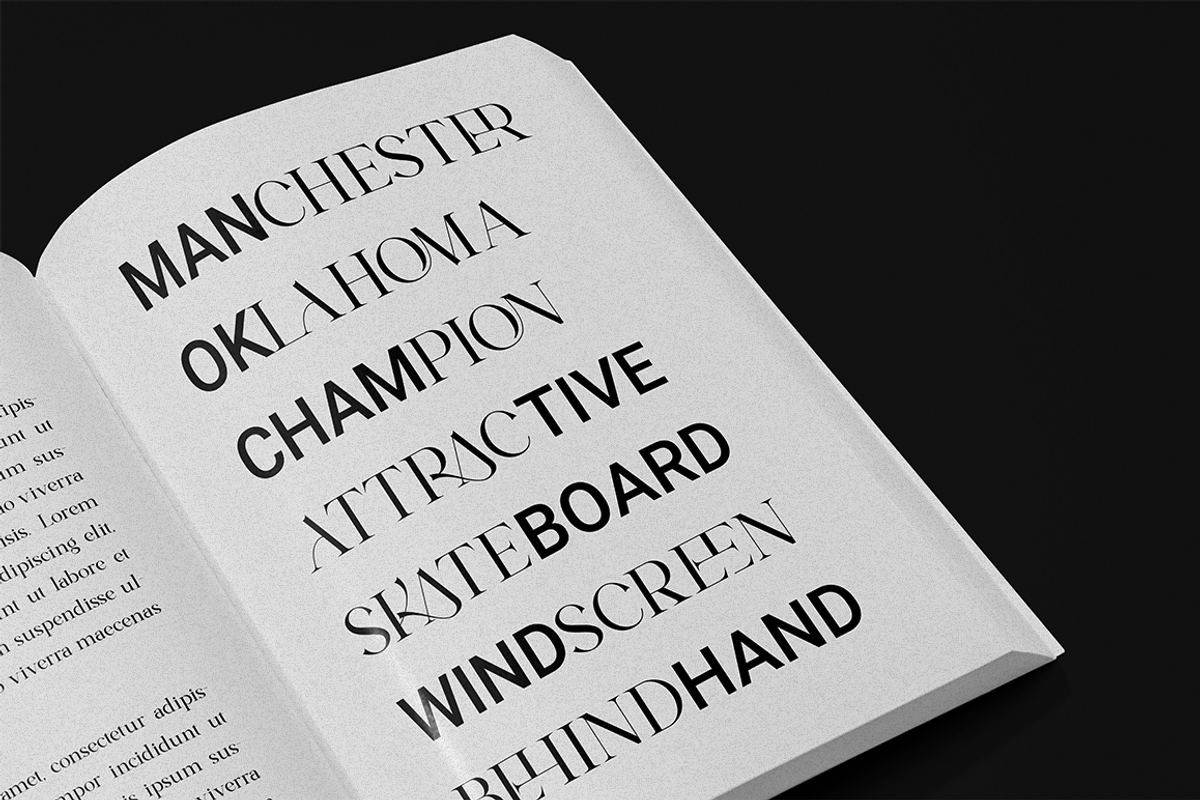 Aeromira Classic, a Serif Font by RockboyStd (Photo 3 of 12)