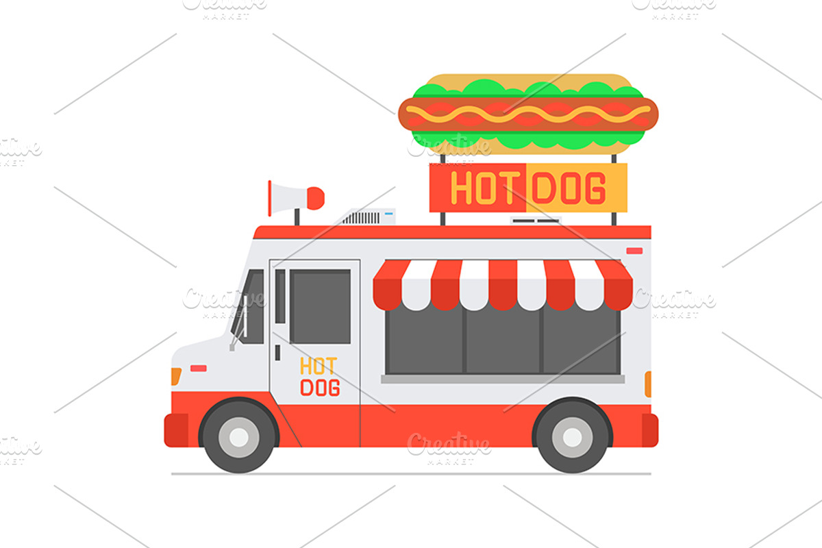 Set of Food Trucks, a Food Illustration by Volyk (Photo 3 of 6)
