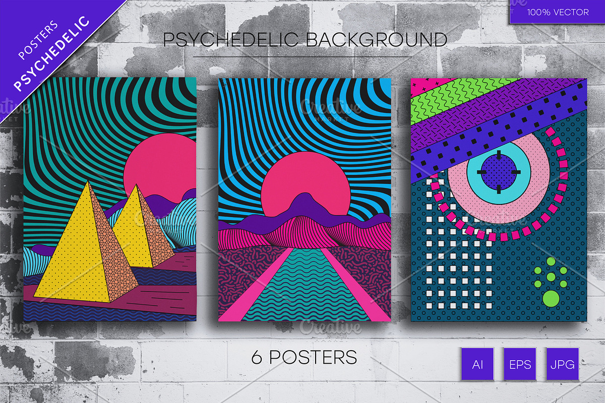 Psychedelic Background #2, an Illustration by STORE KENO (Photo 3 of 5)