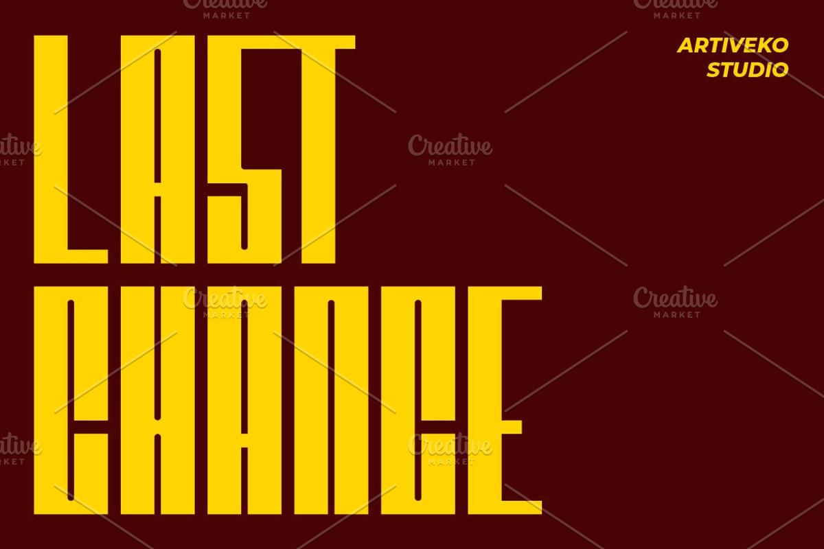 Nathouse Condensed Strong Font, a Sans Serif Font by Artiveko (Photo 6 of 8)