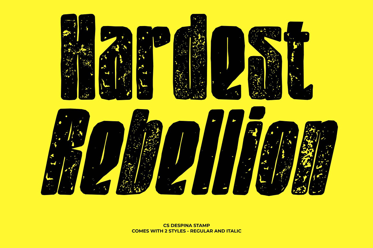CS Despina Stamp, a Sans Serif Font by Craft Supply Co. (Photo 3 of 8)