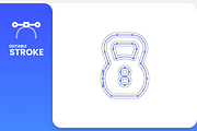 Fitness - Line Icons, an Icon by RudenkoArts (Thumbnail 2 of 4)