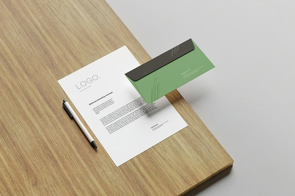 Stationery Branding Mockup, an Advertising Mockup by Se٧enStudio (Photo 4 of 5)