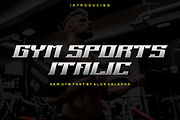 Gym Sports Italic Font, a Serif Font by alon kelakon (Thumbnail 1 of 5)