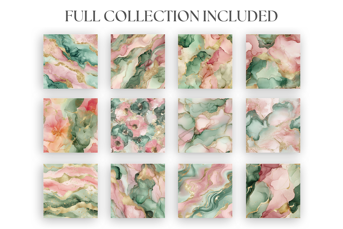 Sage & Pink Glitter Textures, a Texture Graphic by Artful Assets Boutique (Photo 2 of 4)