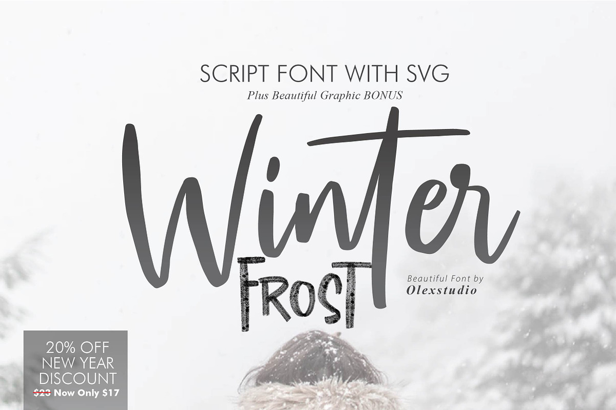 WINTER FROST Script + SVG + Bonus