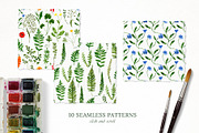 WILDFLOWERS Watercolor Set, a Pattern Graphic by Katerina Osa (Thumbnail 10 of 12)
