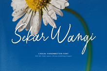 Sekar Wangi Casual Handwritten Font