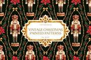 Vintage Christmas Painted Patterns 2, a Pattern Graphic by Euonia Meraki (Thumbnail 1 of 6)
