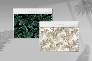 Vector. Tropical Plant Pattern.