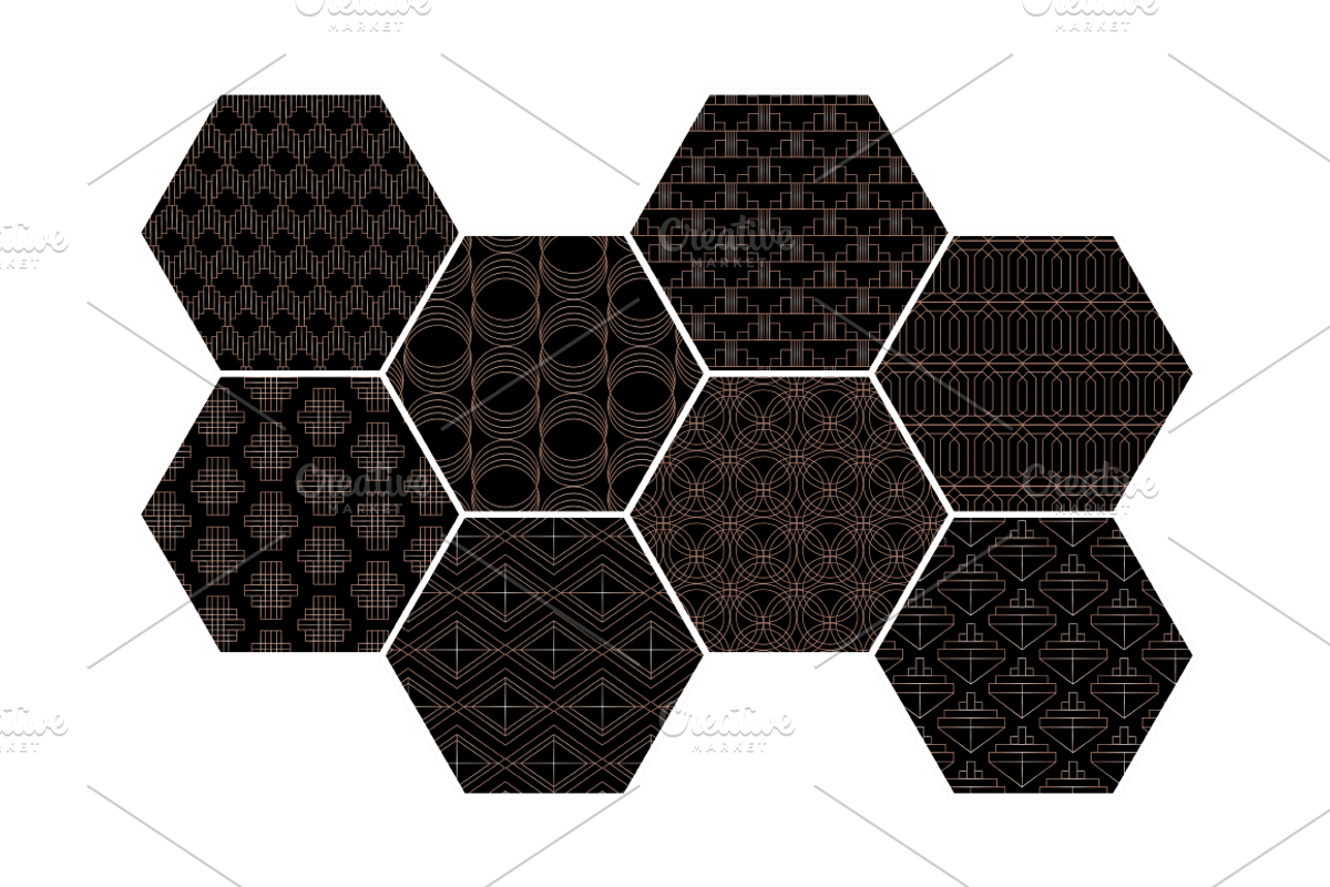 Art Deco Pattern Collection, a Pattern Graphic by Tishya Oedit (Photo 5 of 5)