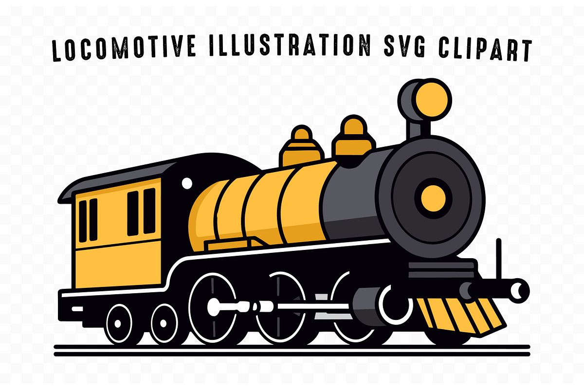 Steam Locomotive Train Vector, a Transportation Illustration by Gfx Expert Team (Photo 2 of 3)