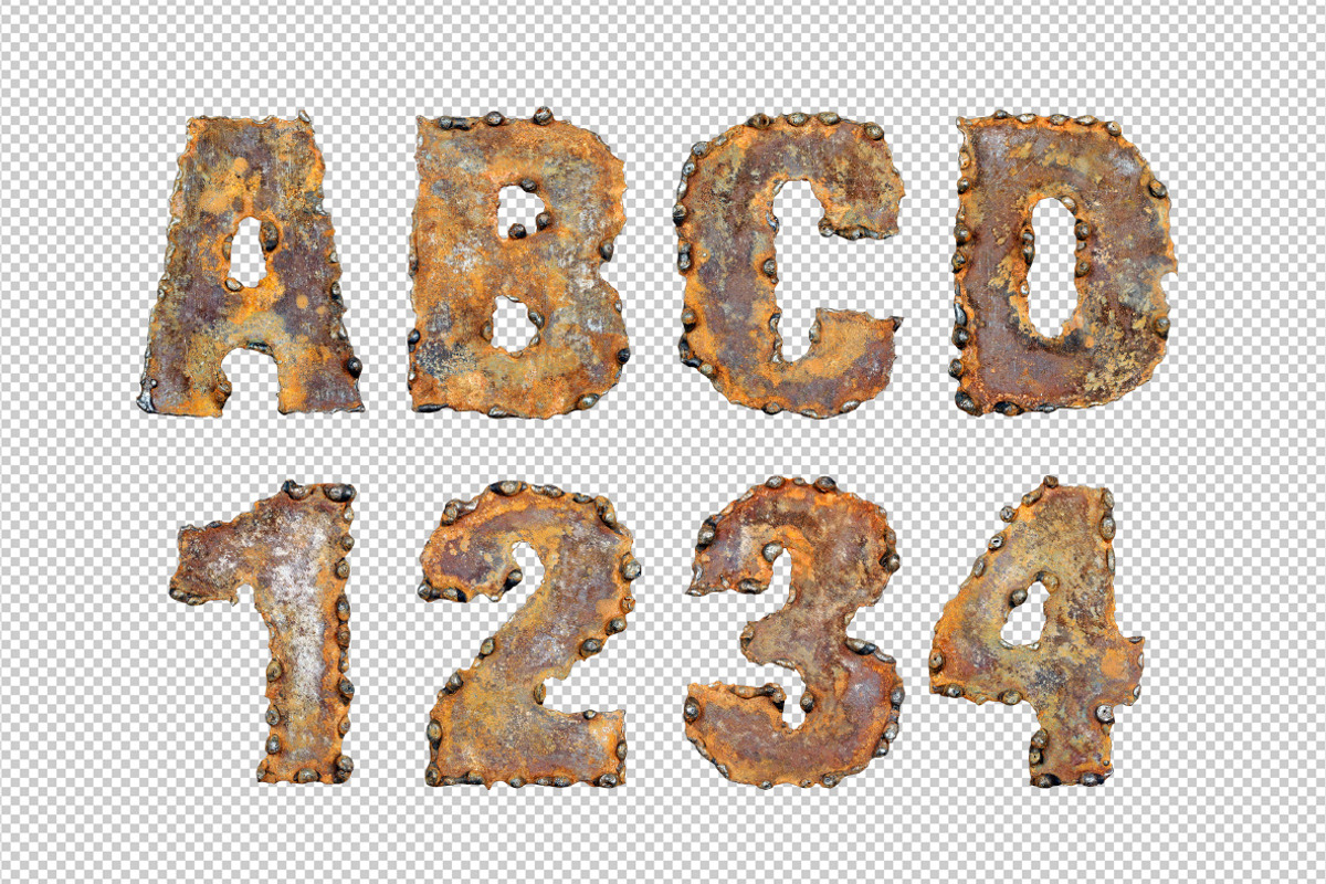 Rusty Metal Font, a Font by Handmadefont (Photo 9 of 9)