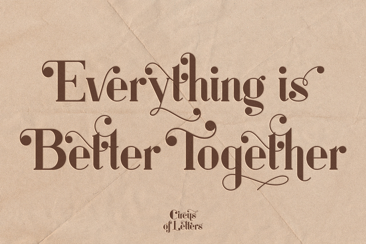 Circus of Letters – Fancy Typeface, a Sans Serif Font by RedyStudio (Photo 6 of 24)