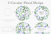 Violet Florals & Greenery Leaves, an Illustration by Momo Studio (Thumbnail 17 of 19)