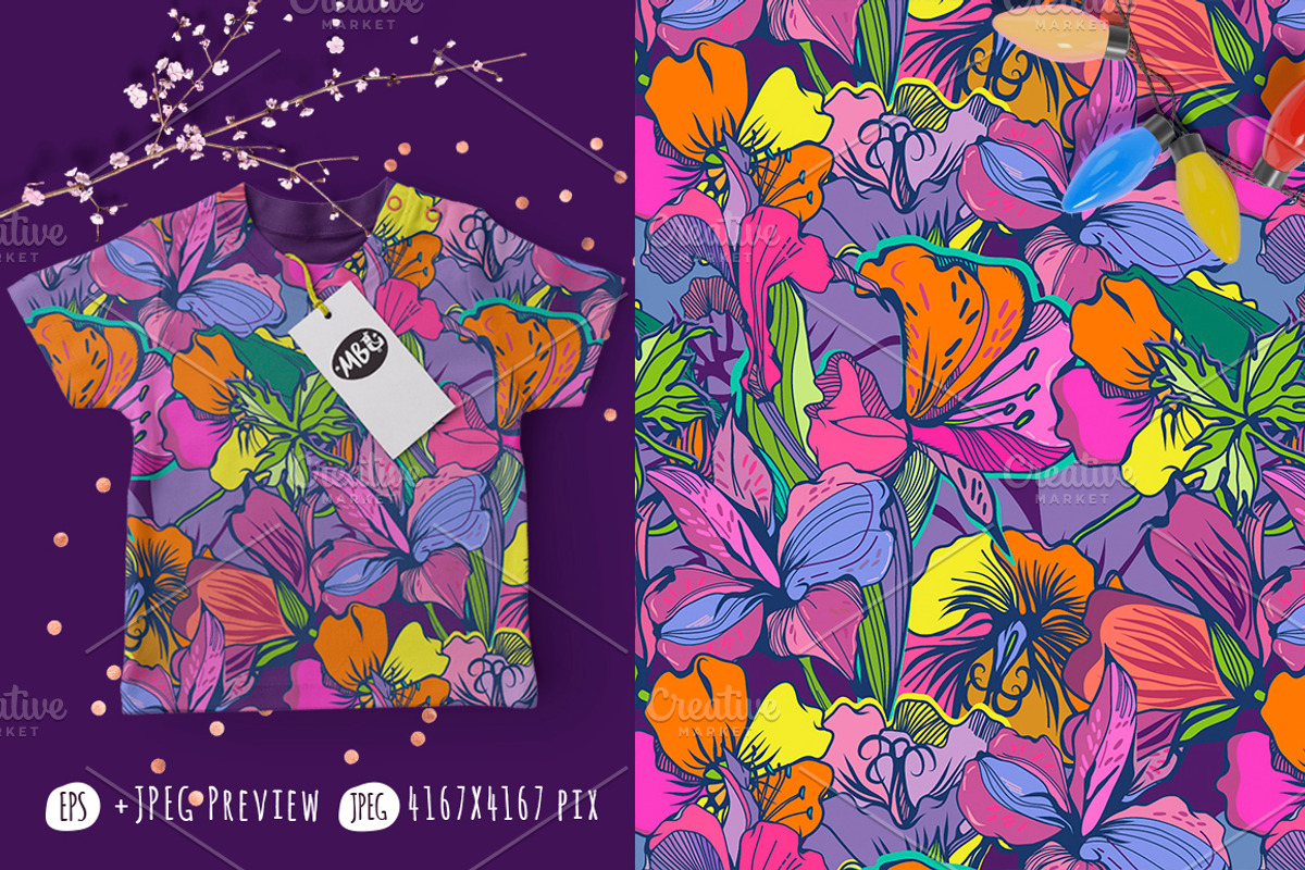 Dream Garden, a Pattern Graphic by Marusha Belle (Photo 3 of 7)