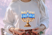 Farmhouse Hanukkah, Rustic Chanukah, an Illustration by designcity5 (Thumbnail 4 of 5)