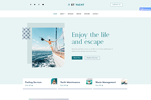 ET Yacht Onepage WordPress Theme