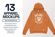 Bella Canvas 3719 Hoodie Mockups, a Hoody Mockup by GraphicHero (Thumbnail 1 of 9)