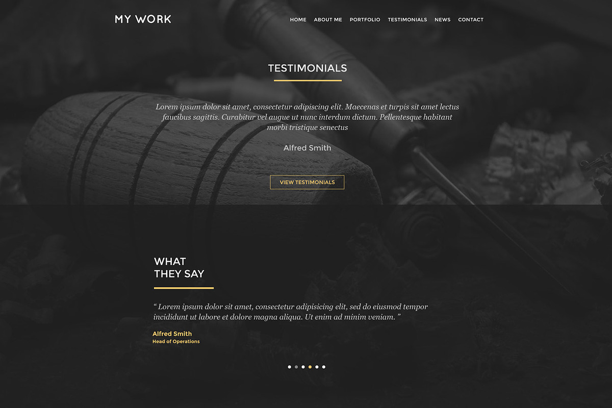 MyWork - PSD Website Template, a Landing Page Template by onetwoworks (Photo 5 of 5)