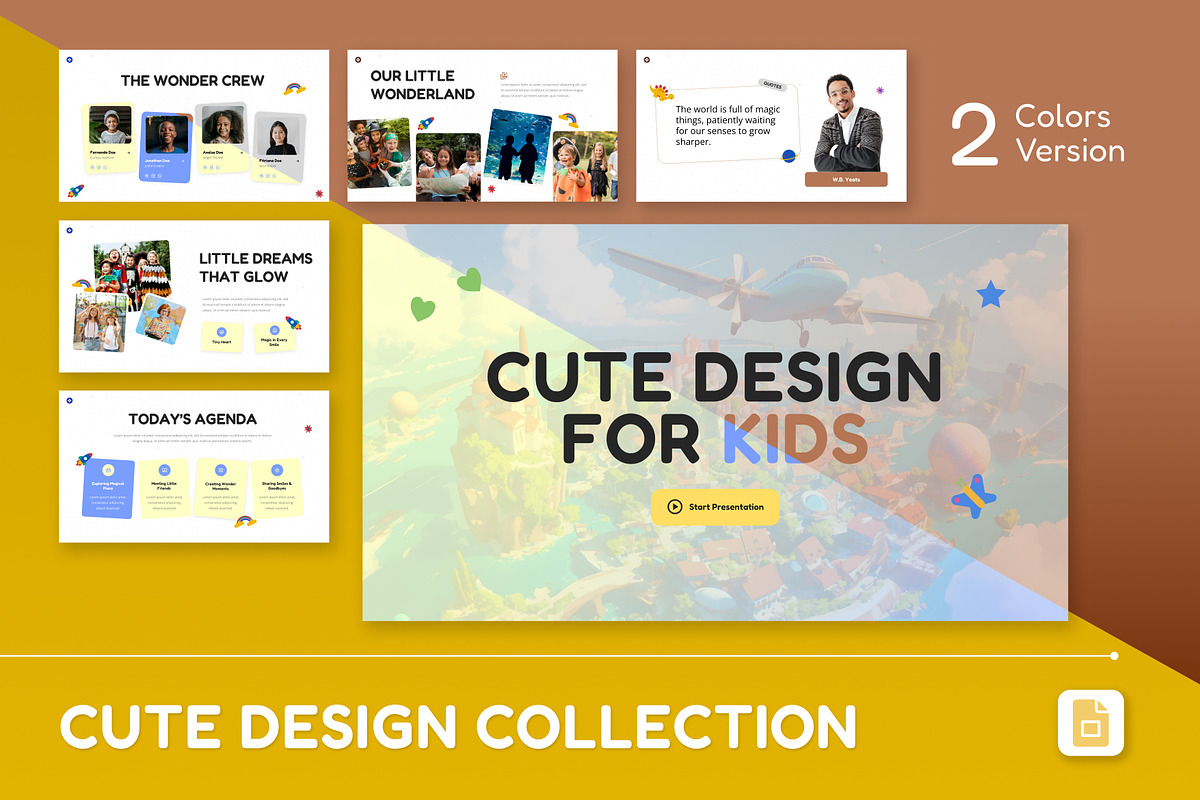 Cute Design Collection Google Slides, a Presentation Template by Antstheme (Photo 1 of 4)
