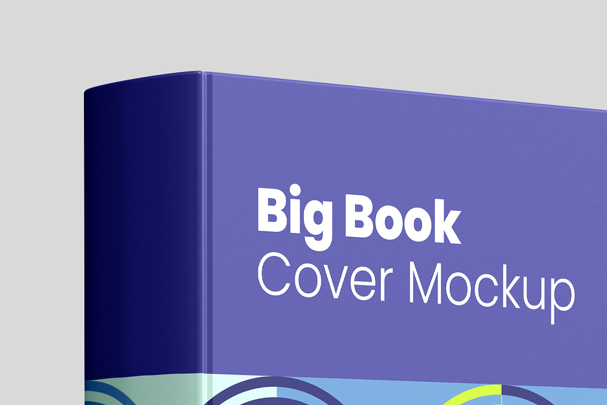 Big Book Cover Mockup - 11 Views, a Books & Magazine Mockup by Illusiongraphic (Photo 21 of 26)