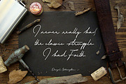 Blesing signature style, a Script Font by Qiwbrother Studio (Thumbnail 5 of 6)