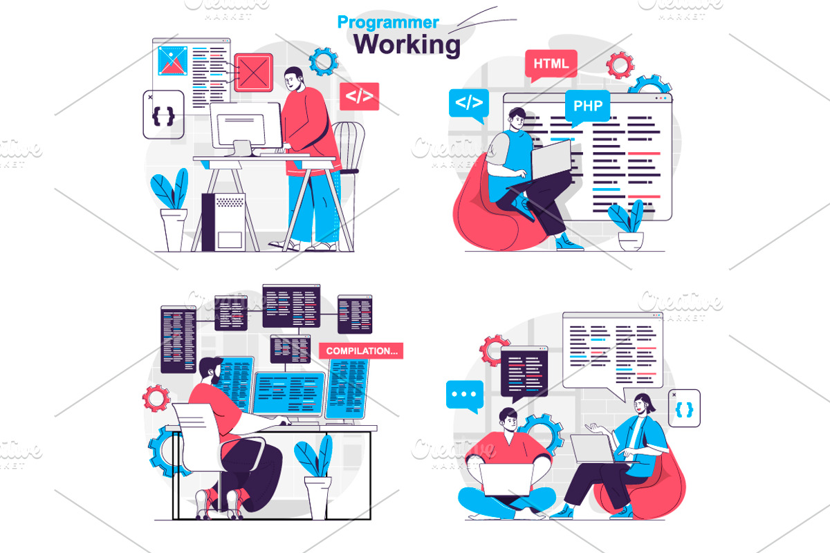 Flat Design Concept Illustrations, a Finance Illustration by alexdndz (Photo 27 of 42)