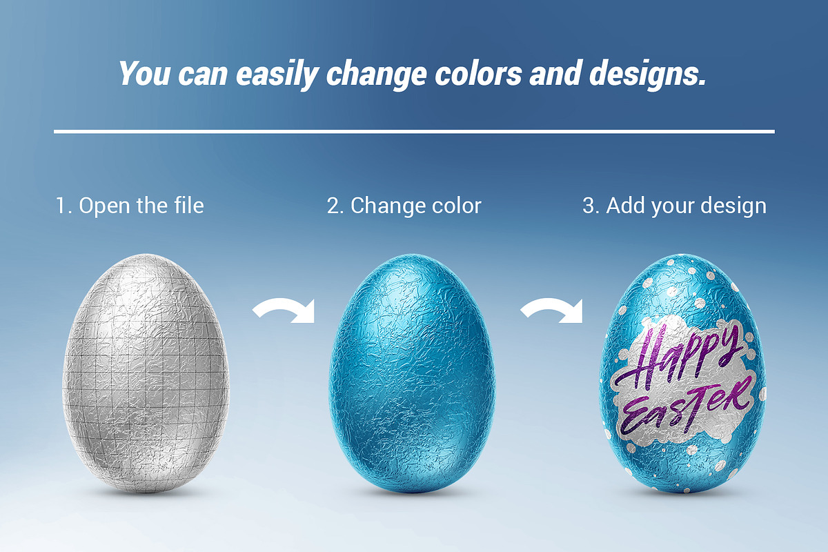 Easter egg mockup, a Product Mockup by ShooShooShop (Photo 3 of 4)