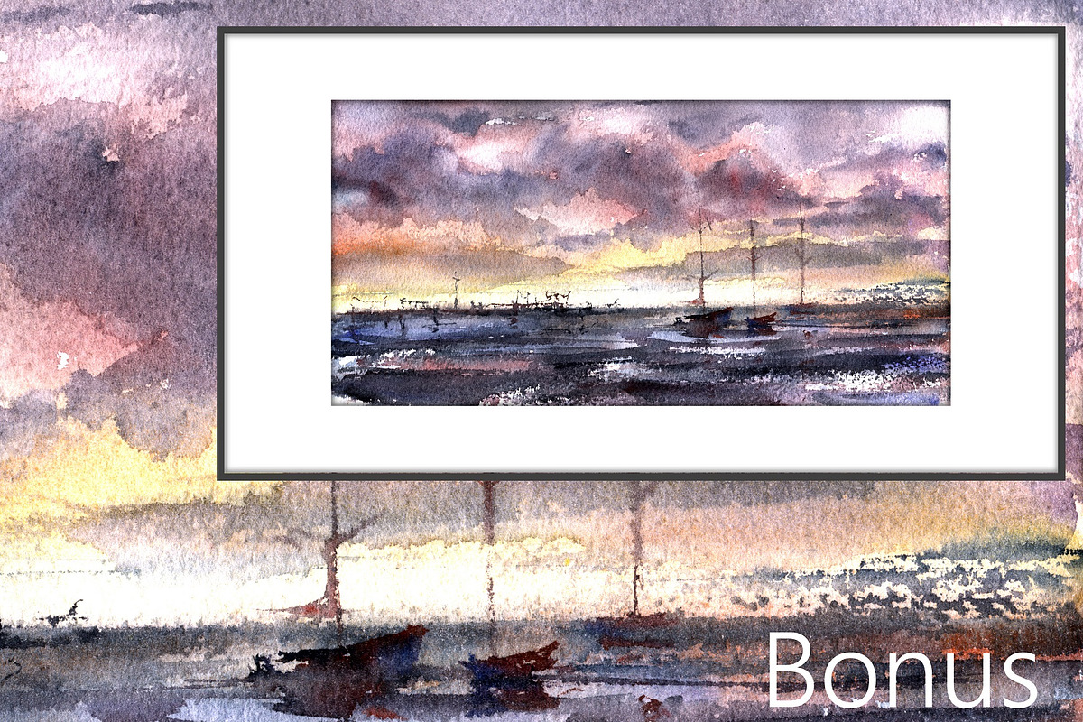Watercolor Brushstrokes, a Texture Graphic by artabramova (Photo 5 of 9)
