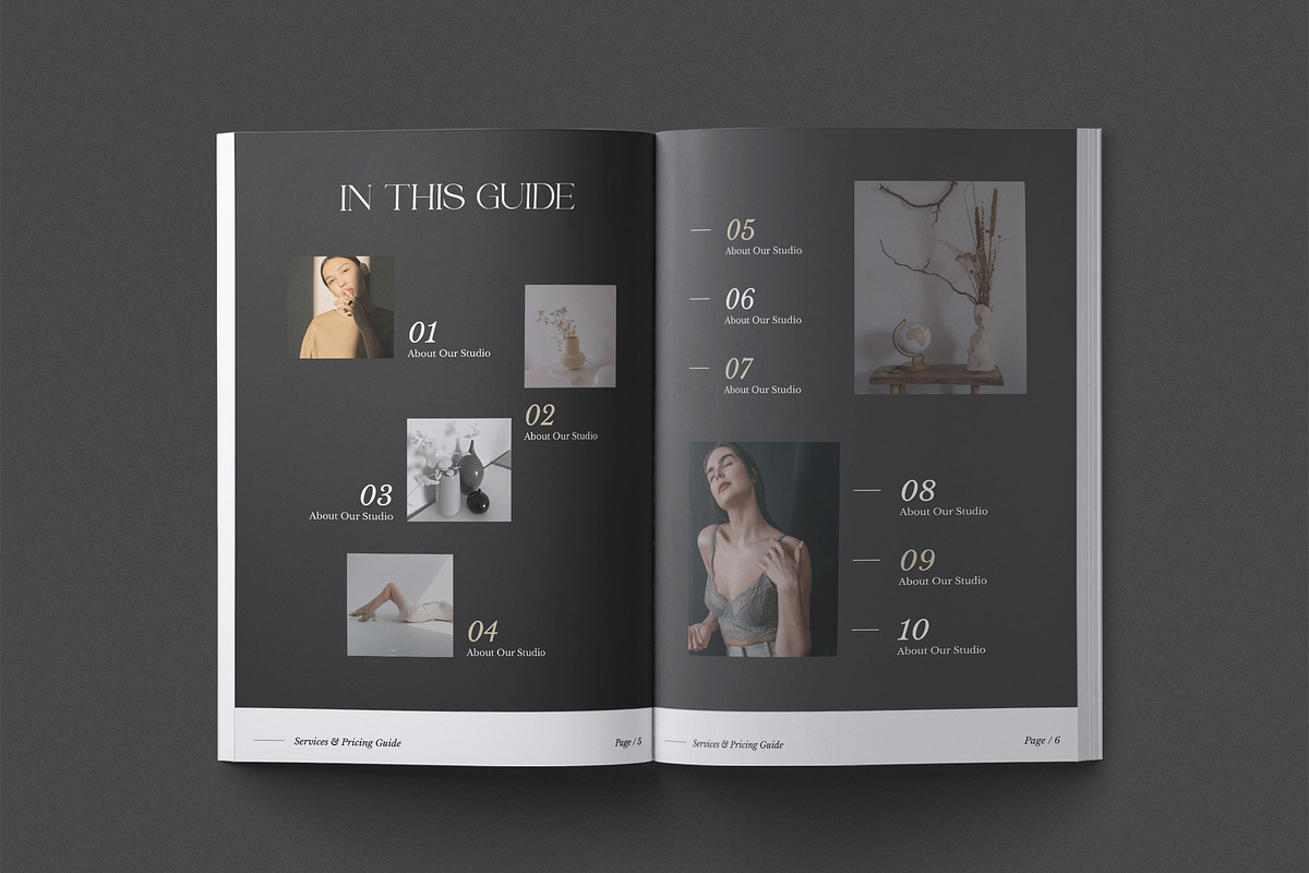 Services & Pricing Guide CANVA, a Brochure Template by TemplateFolio-Shop (Photo 5 of 20)
