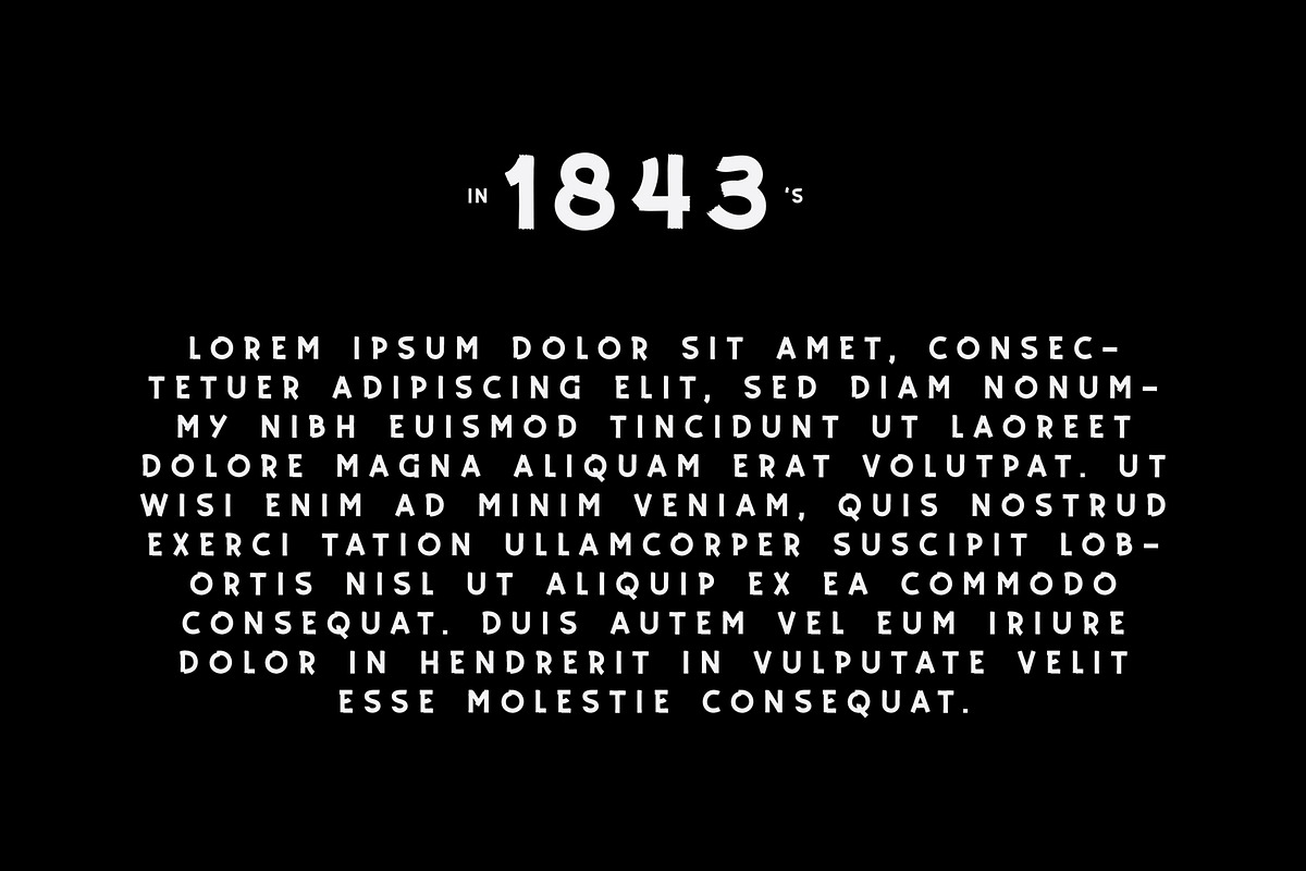 HOUSEEN 1843, a Font by SON OF THIRTEEN (Photo 5 of 7)