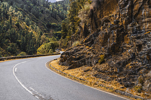 Autumn mountain road Asturias, a Transportation Photo by SkyNext