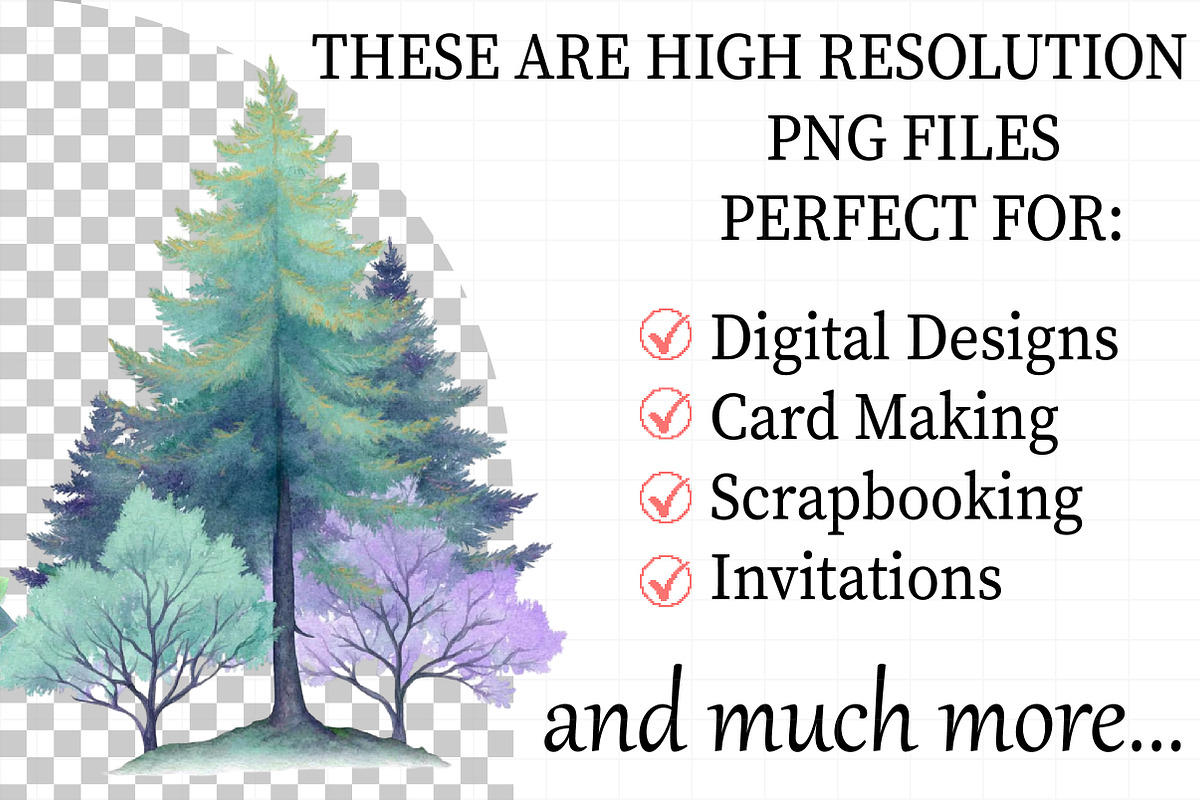 Neutral Watercolor Tree Clipart Bund, an Illustration by Daily.Designs (Photo 2 of 3)