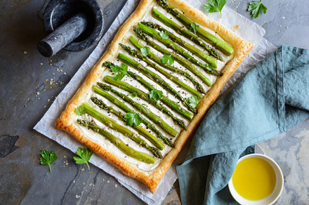 Asparagus and cream cheese pastry, a Food & Drink Photo by NoirChocolate