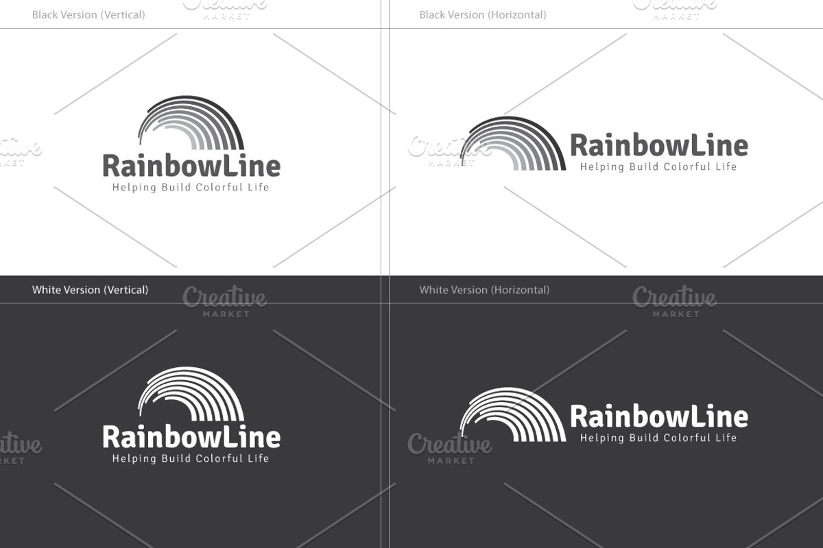 Rainbow Line Logo, a Branding & Logo Template by ArtFusion (Photo 5 of 5)