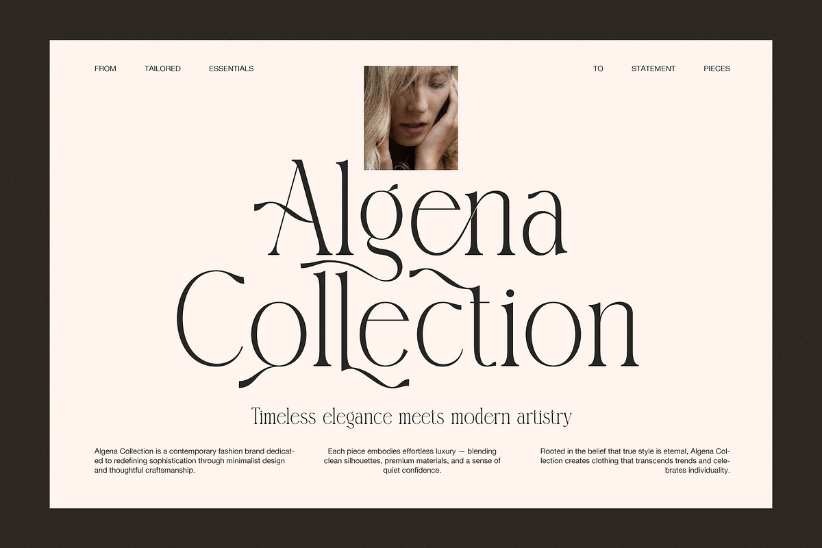 Datte Elegant Serif Display Font, a Serif Font by Graphicxell (Photo 2 of 8)