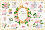 Rococo Wild Rose|Watercolor Tea Time, an Object Illustration by SunnJaneArt (Thumbnail 1 of 11)