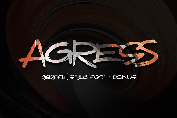 Agress Font + Bonus preview 8