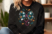 Coquette Preppy Halloween Nurse Bow, an Illustration by Craft Nest (Thumbnail 5 of 6)