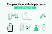 Complex ideas with simple forms, an Illustration by FoxStore (Thumbnail 2 of 5)