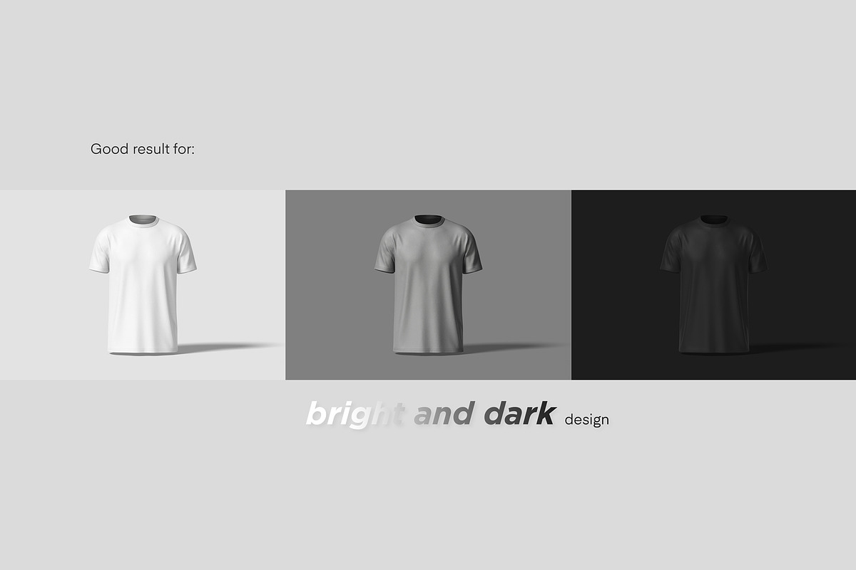 Realistic T-Shirt Mockup, an Apparel Mockup by graphiccrew (Photo 8 of 12)