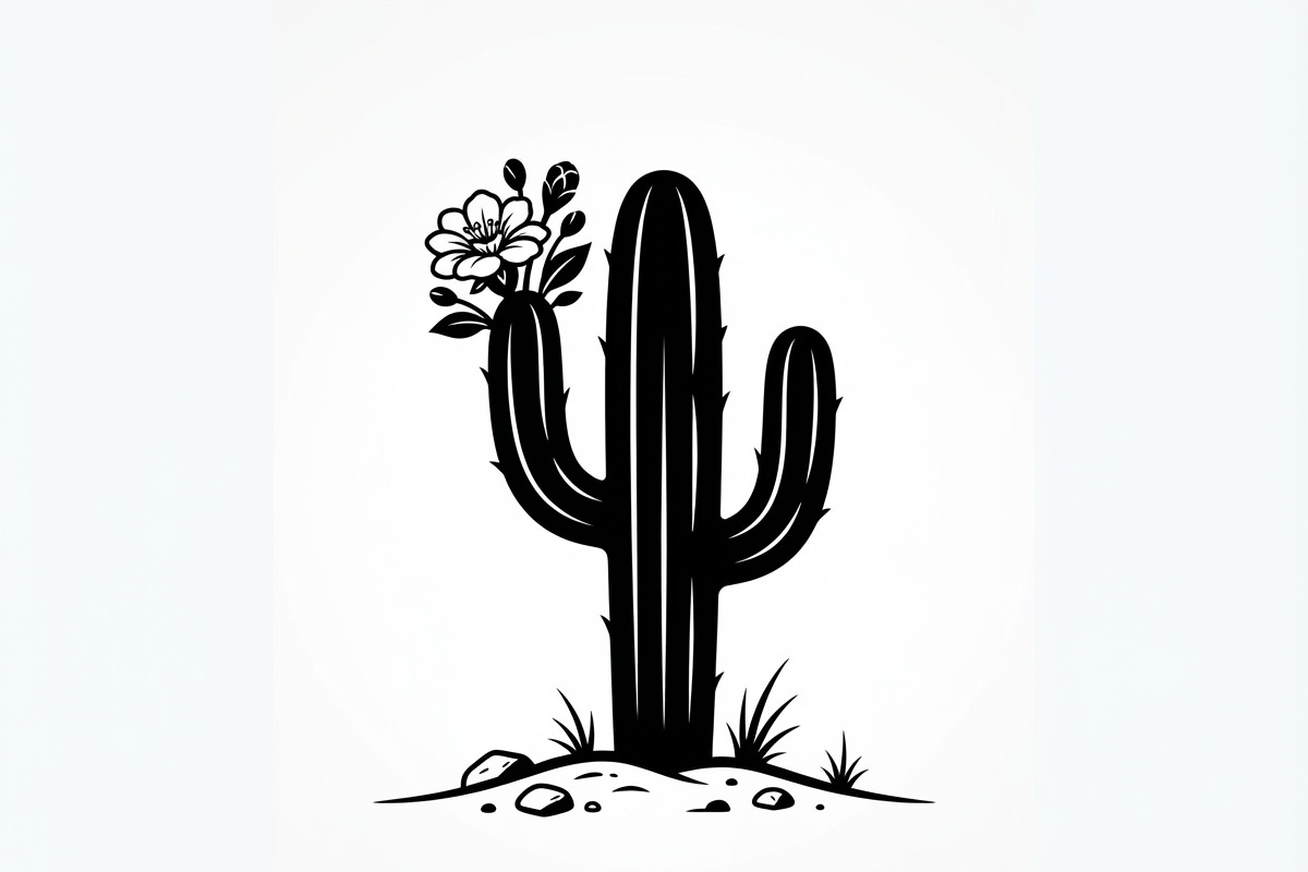 60 Desert Cactus Floral Silhouette, a Seasonal Illustration by Amazin_art (Photo 28 of 35)